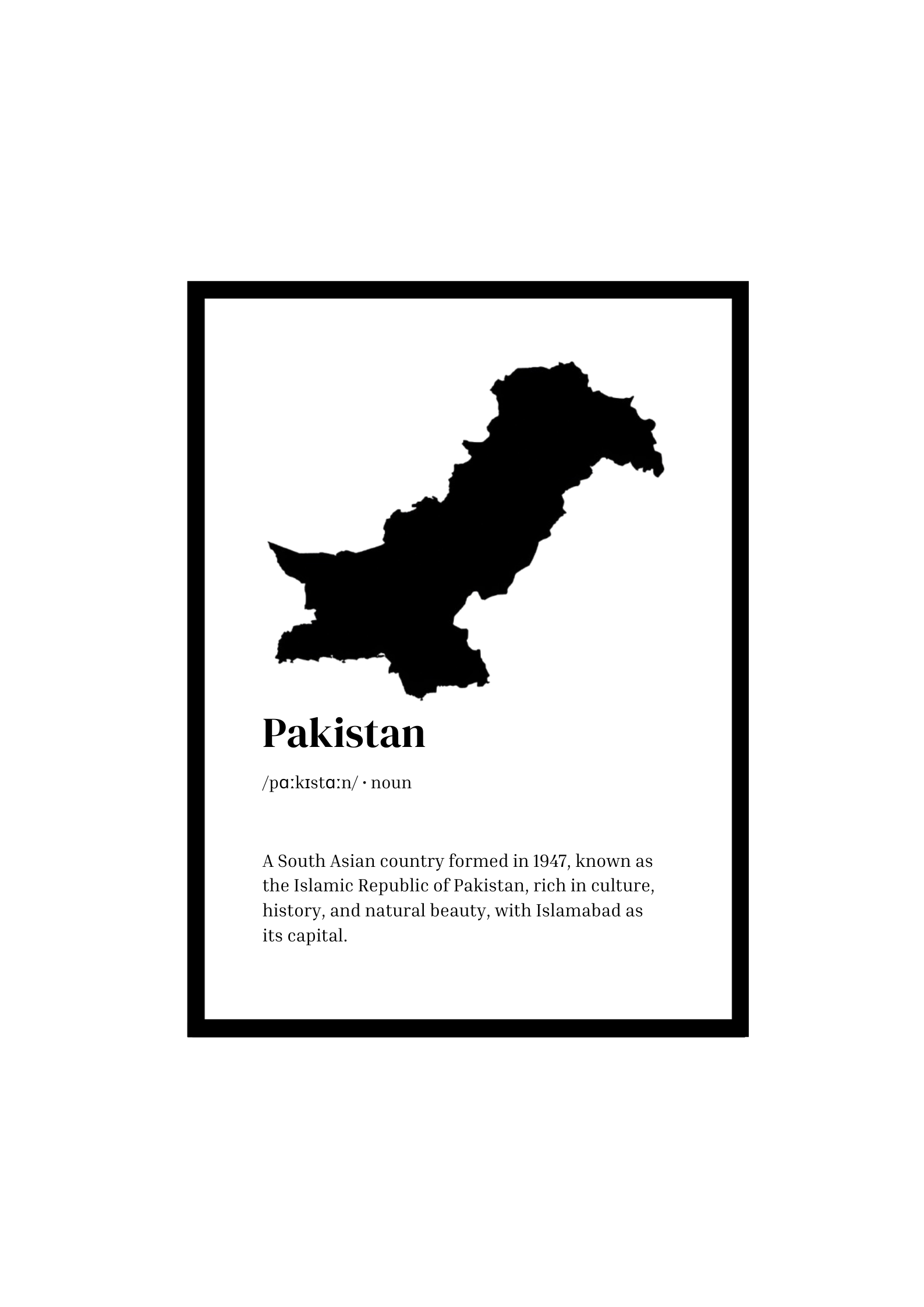 Pakistan Frame